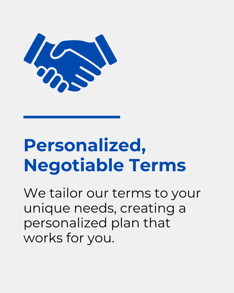 Personalized Negotiable Terms. Are You Ready To Exit?