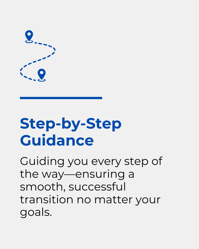step by step guidence. Are You Ready To Exit?